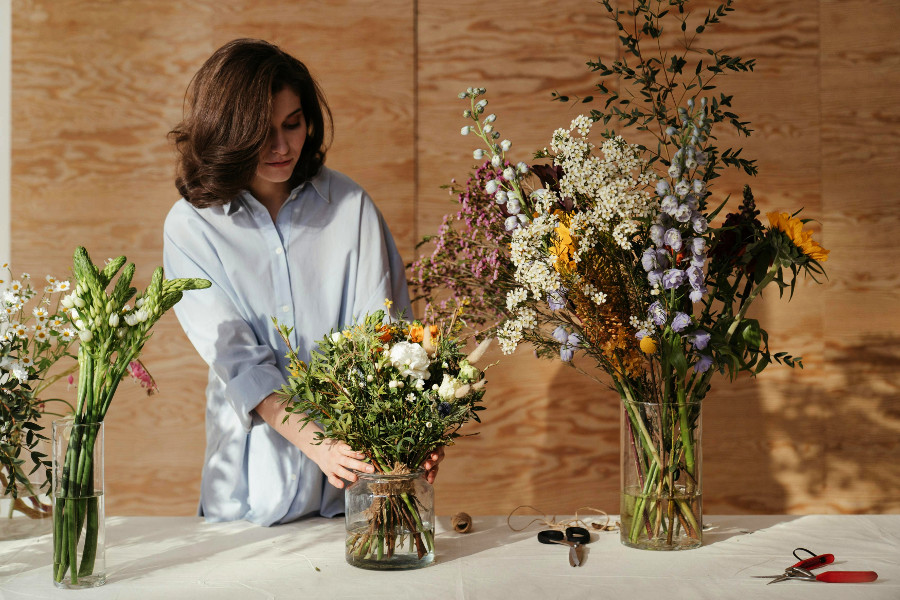 learn flower arranging