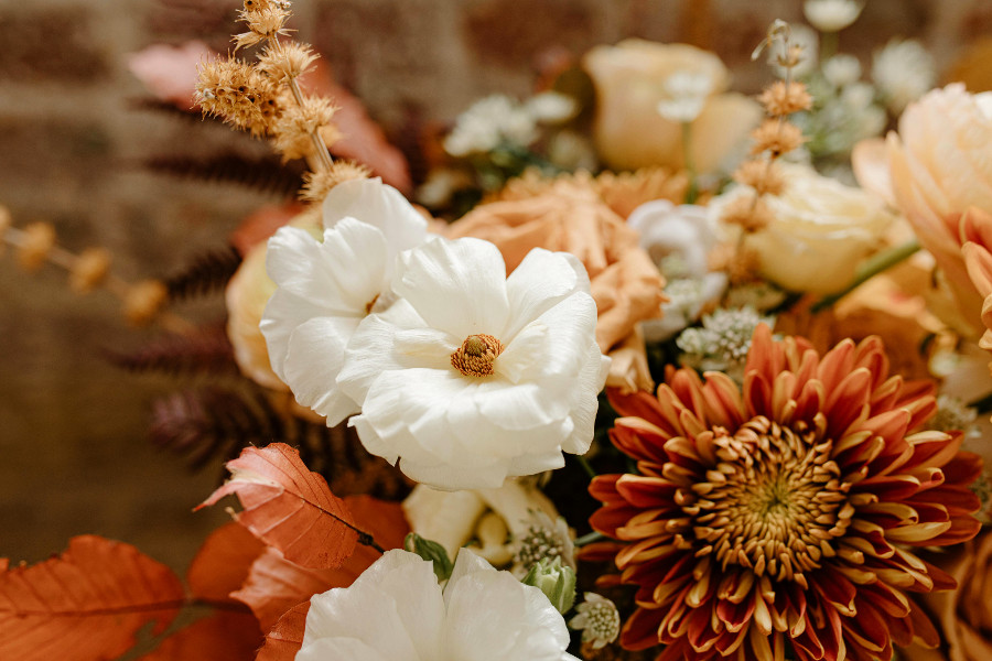 autumn / fall flower arrangement