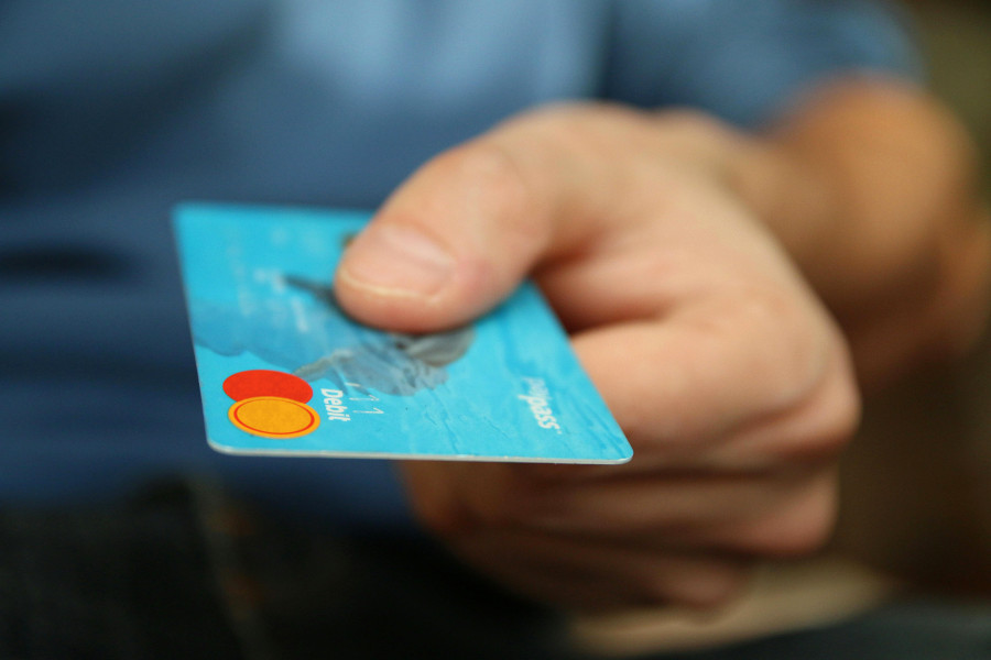 charity, donation - bank card