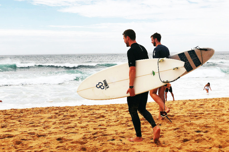 water sports: surfing
